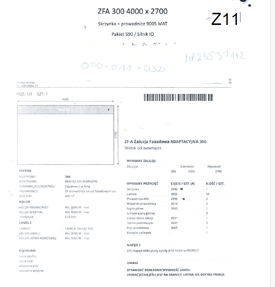 300 — 4000×2700 mm — Drutex outlet — ID 1407